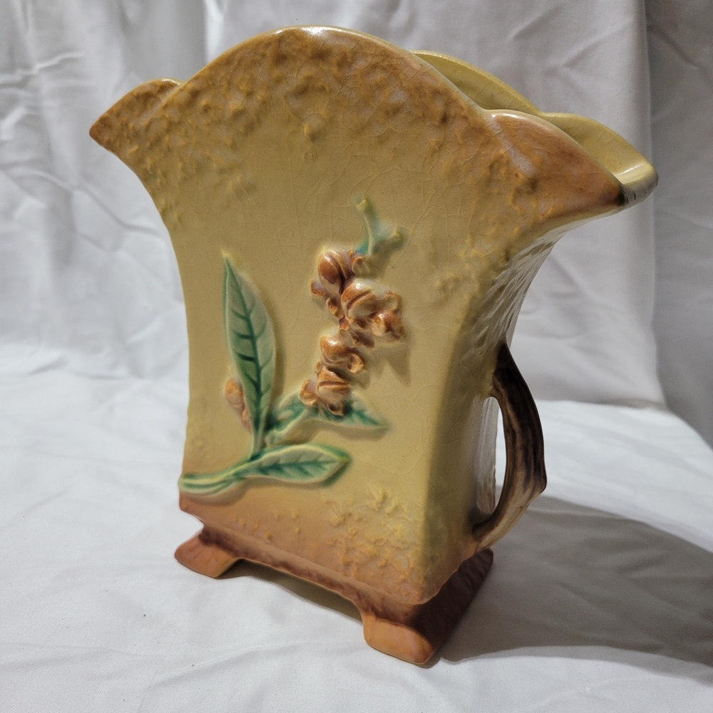 Vintage Floral Ceramic Vase